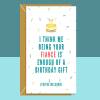 Funny Fiancé Birthday Card - Ideal for your Fiance - Personalised - For Him or For Her - Cheeky Card on Birthday - Blank inside - Small