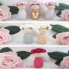 Personalised Wooden Peg Dolls,New Baby Gift,Personalised Nursery Decor - With letters