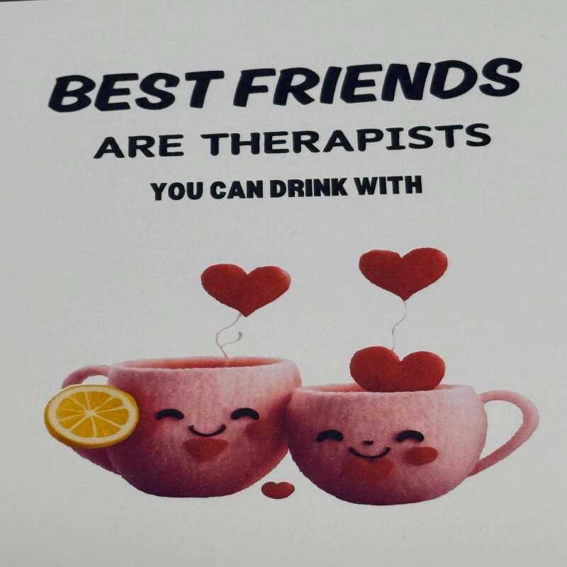 Handmade Best Friends Card
