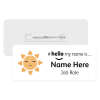 #hello my name is... Name Badge - Boho Baby Sun