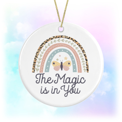 Self Love Ceramic Hanging Decoration - The Magic Is In You Boho Rainbow
