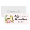 #hello my name is... Name Badge - Watercolour Tropical Leopard