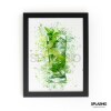 MOJITO  Splatter Art Print, High Gloss Print, Splash Art, Home Decor, Home Bar Custom Drink Art Cocktails - A6