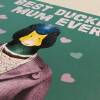 Best ducking mum, mom ever! Duck, bird in clothes mother birthday card from son, daughter, child (Animalyser) (Size A6/A5/A4/Square 6x6") - A6: Single card