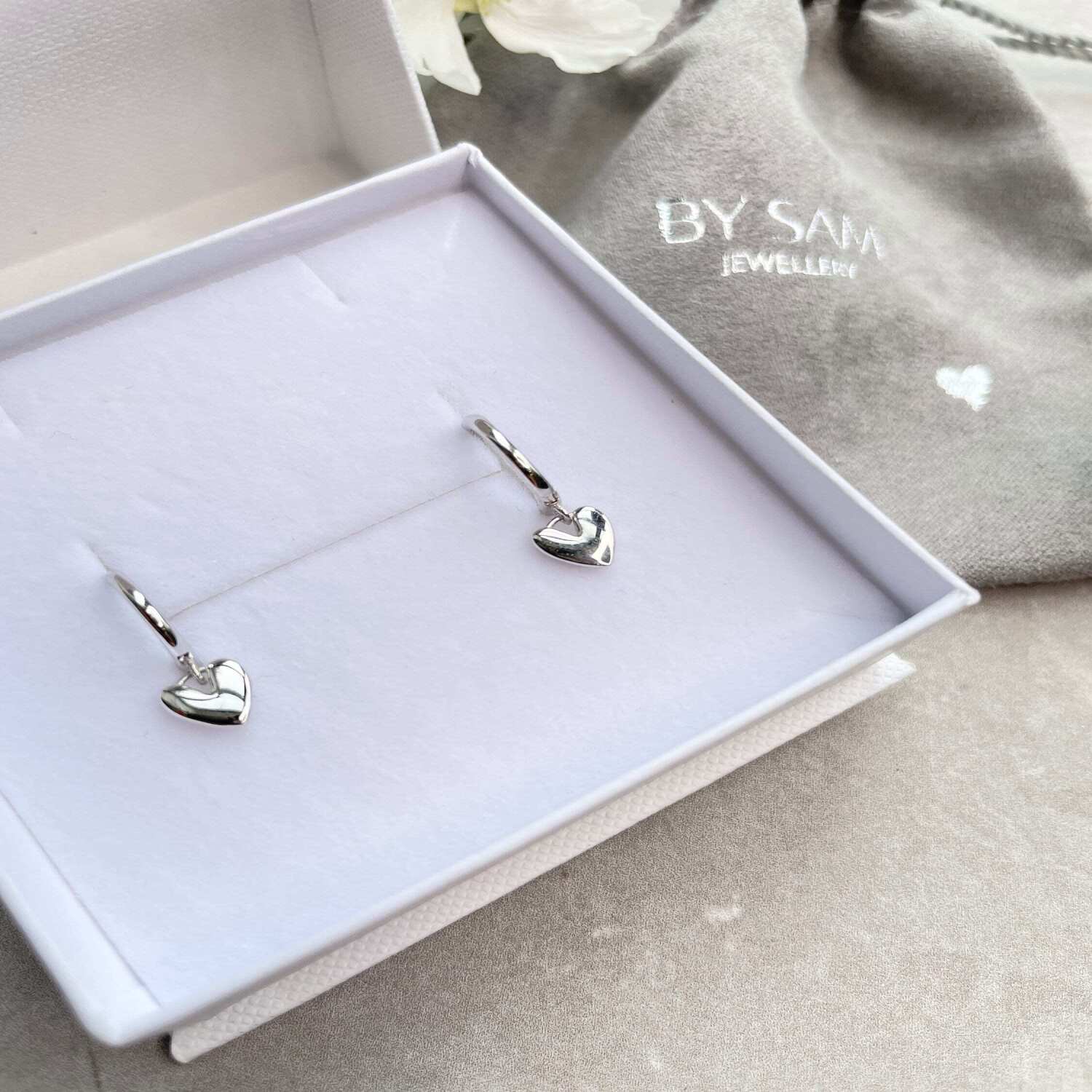 Silver earrings gift for daughter - Gold