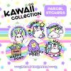 Kawaii Happy Post & Thank You Stickers *New Designs!* - Happy Post - Envelope - Matt