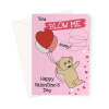 Sweet Teddy Bear Valentine's Day Card – "You Blow Me Away!" Cute Romantic Card - A5 Portrait - 1 Card