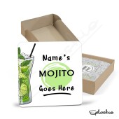 MOJITO Cocktail Personalised Coaster, Cocktail Mojito Coaster, Fathers Day gift, Christmas Coaster, Secret Santa, Birthday Gift, Home Bar.