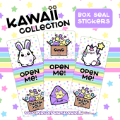 Kawaii Box Seal Stickers