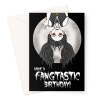 Gothic Birthday Card - Fangtastic Vampire Girl - A5 Portrait - 1 Card