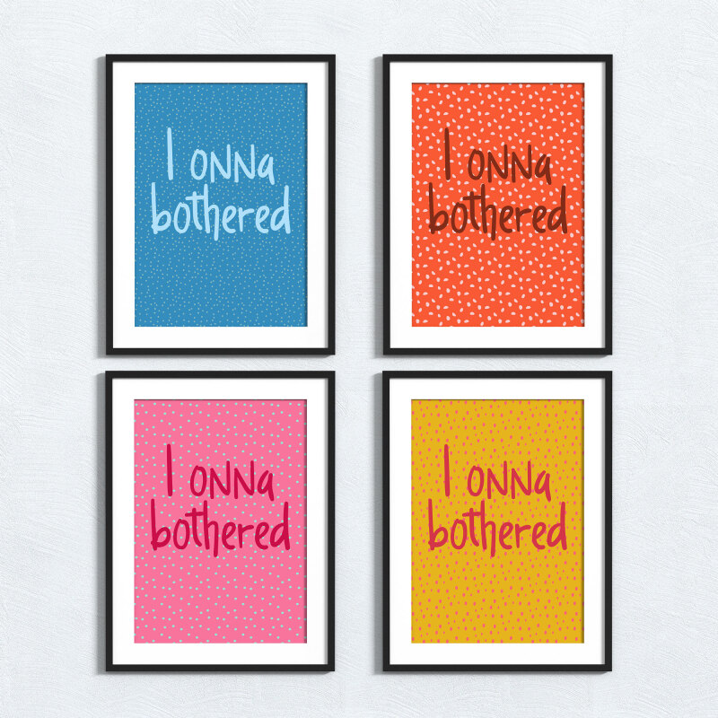Stoke-on-Trent, Potteries, Potter dialect, sayings print - A5 - Glossy - Blue