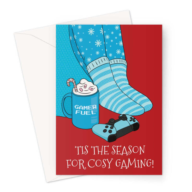 Gamer Christmas Card - A5 Portrait - 1 Card