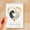 Anniversary Card For Wife Wedding Anniversary Card For Husband Anniversary Card For Boyfriend Fox Love Heart Anniversary Card For Girlfriend - Small (4x6) / Blank Message