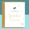 Personalised Graduation Card - For Him or For Her - For University, Degree, Master's, College, PHD, Law School or more - Graduate Gift - Blank inside - Regular