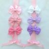 Personalised bow holder,Letter ribbon bow holder,Personalised clip holder - No bobble velcro clips