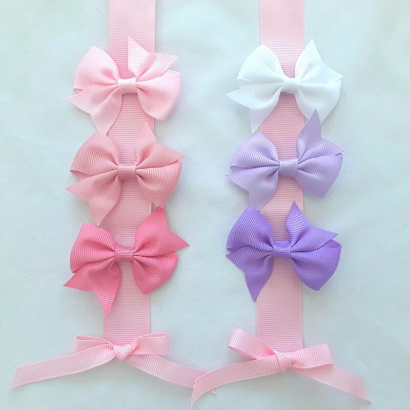 Personalised bow holder,Letter ribbon bow holder,Personalised clip holder - No bobble velcro clips