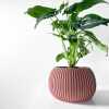 The Surno Planter Pot with Drainage Tray & Stand Included - Matte Dark Green - 3"