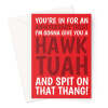 Hawk Tuah Girl Meme Anniversary Card - A5 Portrait - 1 Card