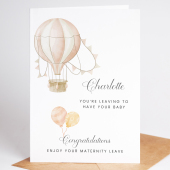 Maternity Leave Card, Contraulations Pregnancy Card