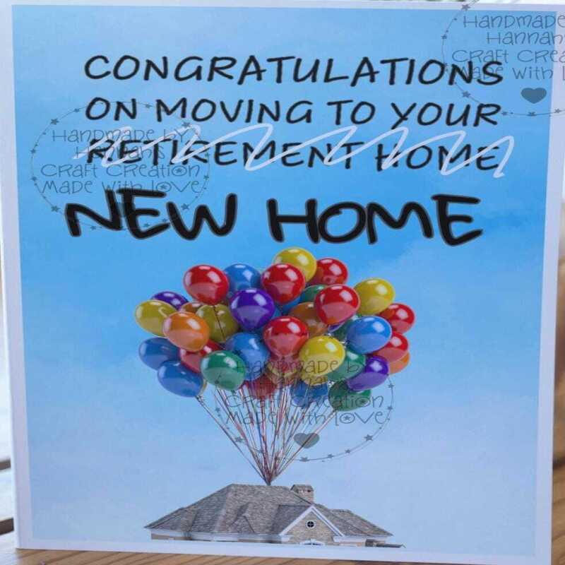 Handmade New Home Funny Cards - Balloons - Send To me