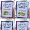 Hilariously Funny Reduction Brother/Sister Birthday Card - Brother crossed out