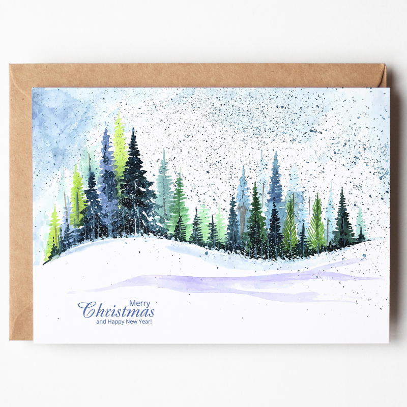 Corporate Christmas Cards Branded | Corporate | Company | Christmas Cards for Clients  Staff, Co-Workers, Teams & Clubs Christmas Cards - A6 - 4.1" x 5.8"