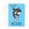 Funny Orca Birthday Card - Killer Whale - A5 Portrait - 1 Card