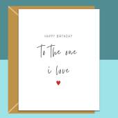 Boyfriend Birthday Card - Ideal cute birthday card for your husband, fiance, boyfriend, girlfriend or wife - Personalised inside.