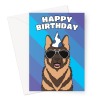 German Shepherd Dog Birthday Card - A5 Portrait - 1 Card