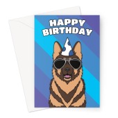 German Shepherd Dog Birthday Card