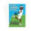 September Tennis Birthday Card For Him - A5 Portrait - 1 Card