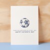 Father's Day Card For Dad Football Fan Simple Father's Day Card On The Ball Dad Father's Day Gift For Football Enthusiasts - Small (4x6) / Blank Message