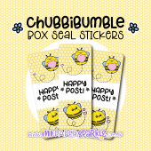 ChubbiBumble Bee Box Seal Stickers