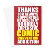 Funny Thank You Comic-Con Gift Greeting Card