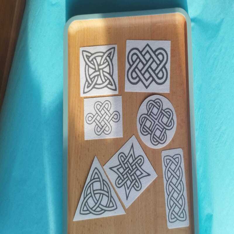 Stick & Stitch Celtic Knot Design Set of Washable Transfers