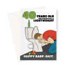 Happy 40th Birthday Card For Him - Barf Day - A5 Portrait - 1 Card