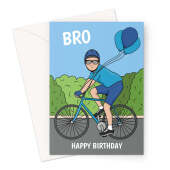 Brother Cycling Birthday Card