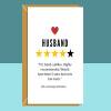 Funny Husband Birthday Card - For Him - Personalised if required - For Husband on his birthday - Rude - Adult - Cheeky Card - Blank inside