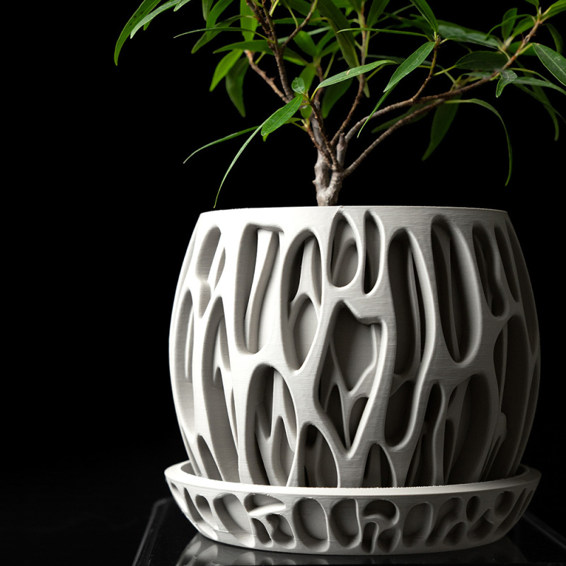 Slime Planter Pot - Matte Dark Green