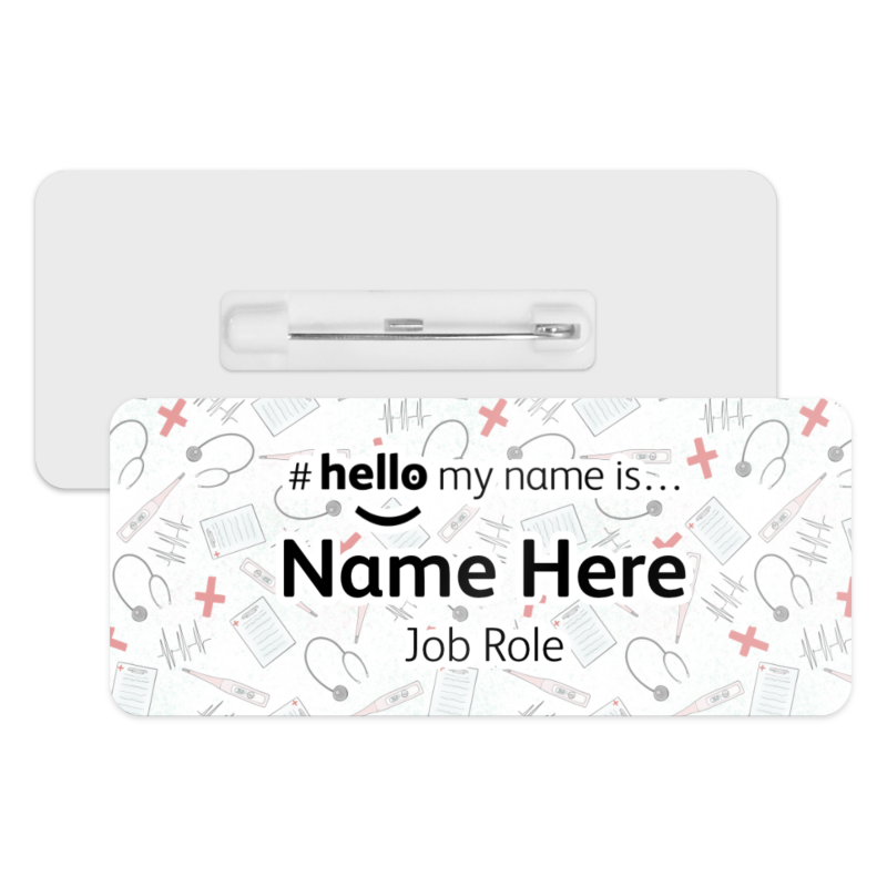 #hello my name is... Name Badge - Nurse Doctor Medical Care