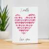 Anniversary Card for Her Anniversary Card for Wife Anniversary Card For Husband Boyfriend or Girlfriend Love Hearts - Portrait (5x7) / Blank Inside