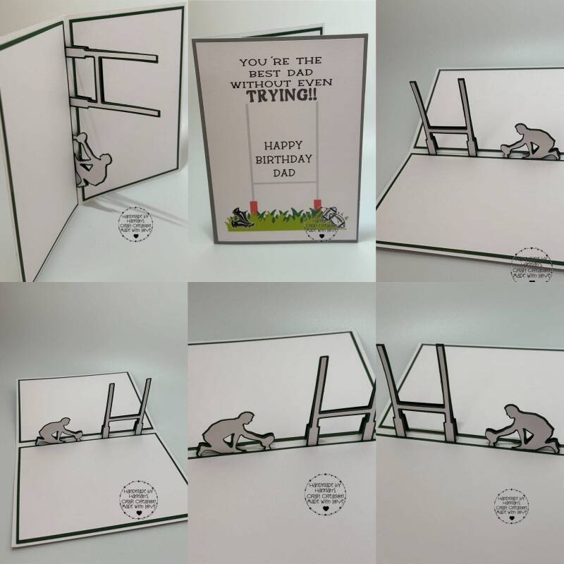 Unique Rugby Pop-Up Card - Perfect for Sports Lovers!