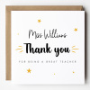 Thank You For Being A Great Teacher, Personalised Teacher Card