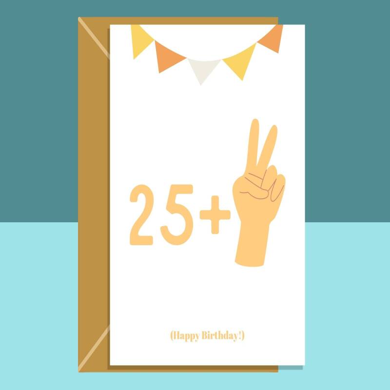 Funny 27th Birthday Card - For him or For her - Turning 27 years old