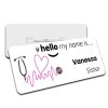 Pink Stethoscope Hello My Name is Name Badge