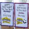 Hilariously Funny Reduction Brother/Sister Birthday Card - Brother crossed out