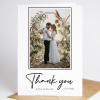 Personalised Photo Wedding Thank You Cards, Wedding Thank You Card Multipack, Modern Wedding Photo Thank You Card, Thank You With Envelopes - A6 - 4.1" x 5.8"