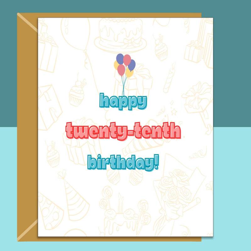 Funny 30th Birthday Card - Personalised inside if required - For Him or For Her - Perfect greetings card for someone turning 30 years old - Blank inside - Small