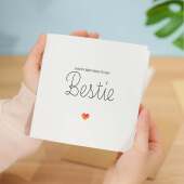 Best Friend Birthday Card Bestie Card for Best Friend Greeting Card Special Best Friend Birthday Gift Heartfelt Message Card for Her