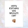 rude friend birthday card, funny card, offensive card, obscene, card for best friend, motherf*cker, c*nt, f*cking legend, absolute legend - FUCKING LEGEND